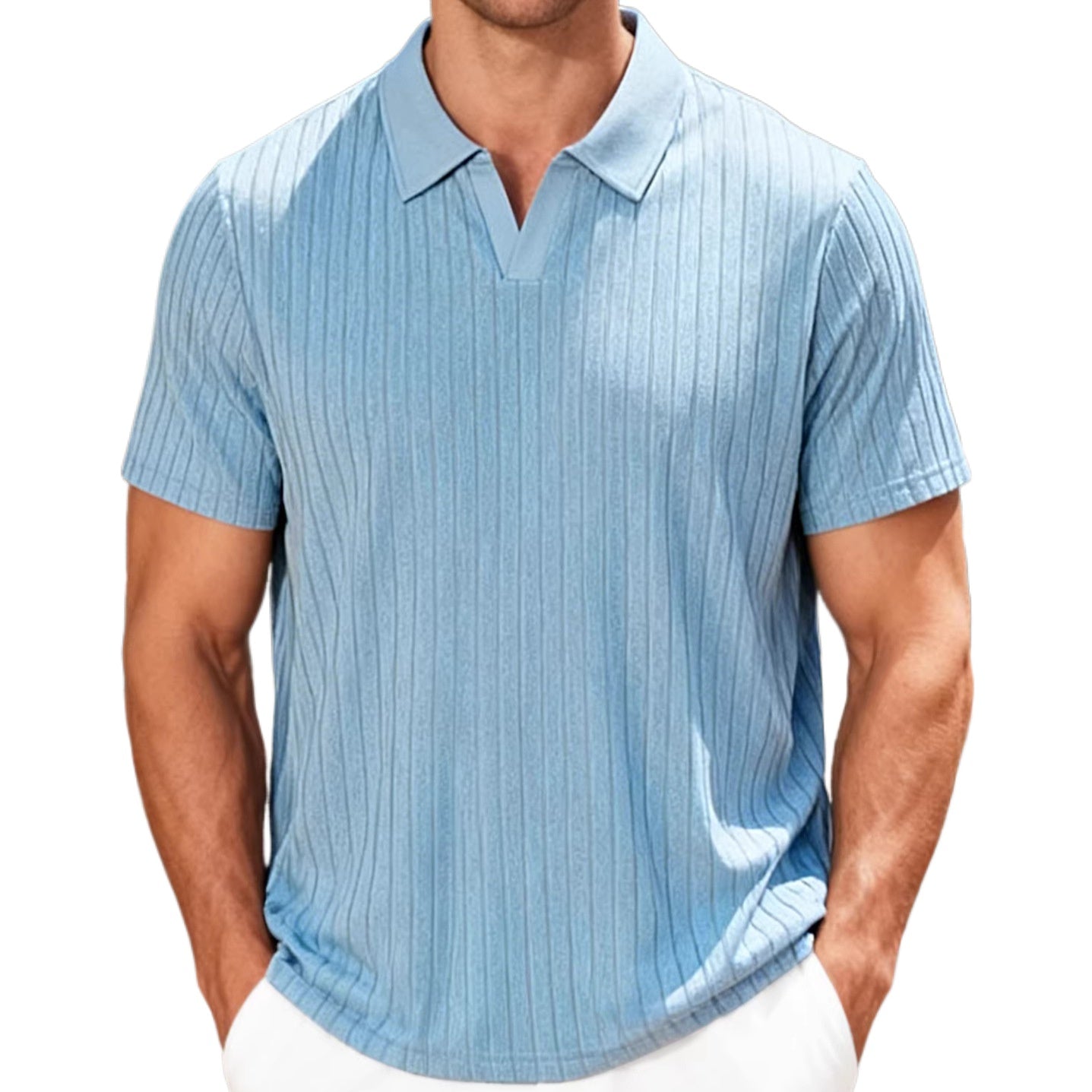 2026 Casual Crew-neck Striped Short-sleeved Shirt