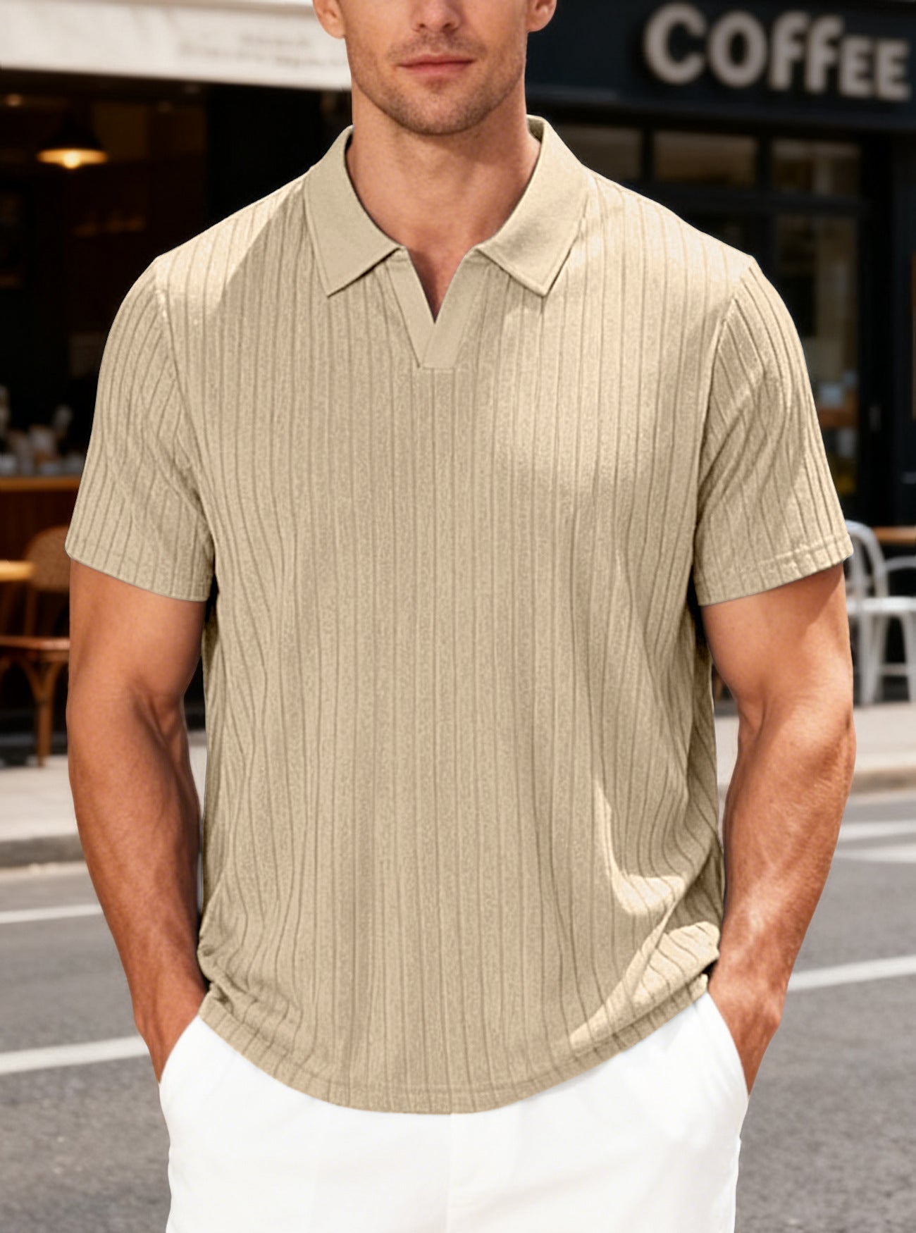 2026 Casual Crew-neck Striped Short-sleeved Shirt