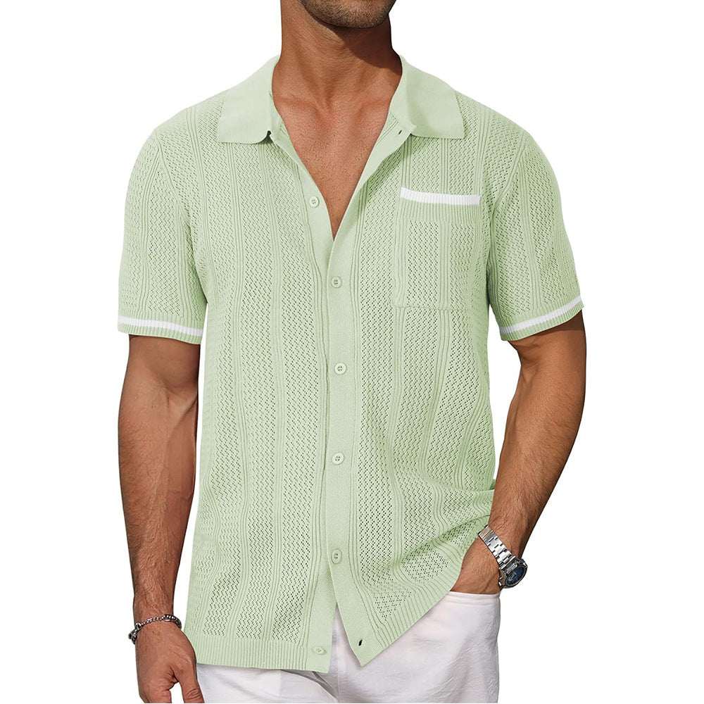 New model of mesh-ventilated short-sleeved shirt