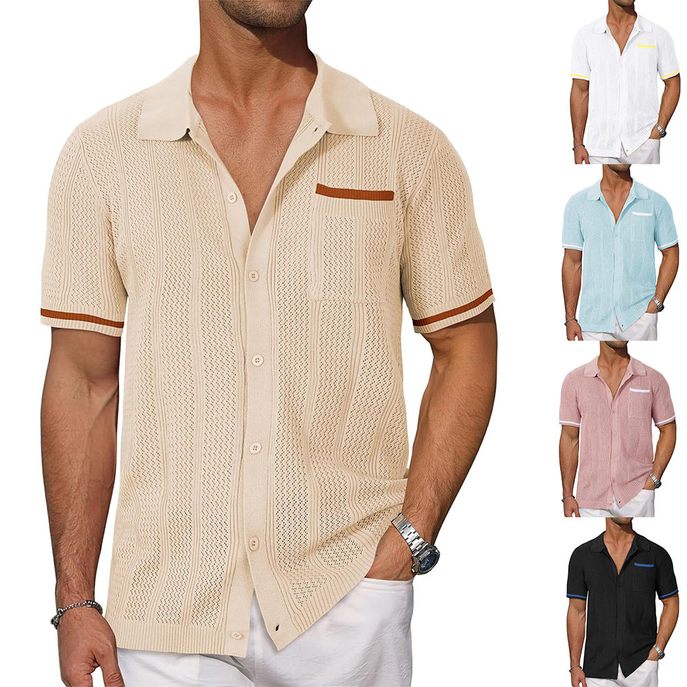 New model of mesh-ventilated short-sleeved shirt